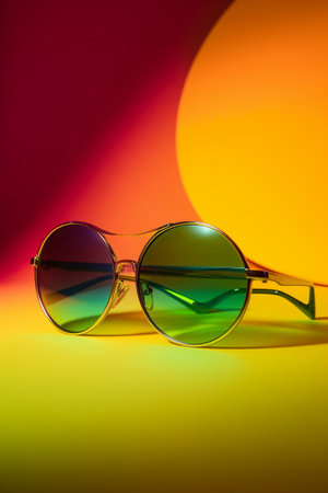 Abstract conceptual illustration of summer mood. Created with generative AIの素材