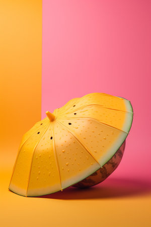 Abstract conceptual illustration of summer mood. Created with generative AIの素材