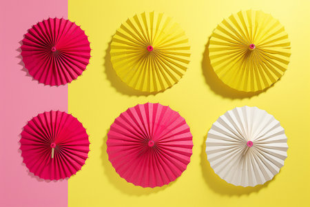 Abstract conceptual illustration of summer mood. Created with generative AIの素材