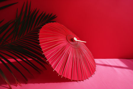 Abstract conceptual illustration of summer mood. Created with generative AIの素材