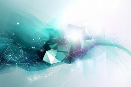 Conceptual abstract business presentation background. Created with generative AIの素材