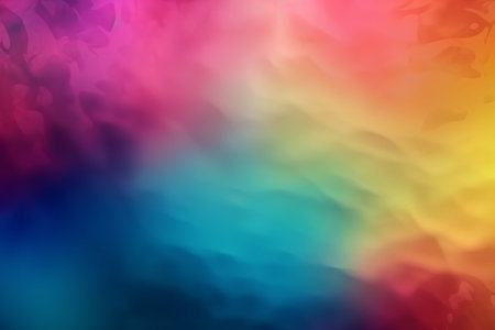 Colorful abstract wavy background with gradient. Created with generative AIの素材