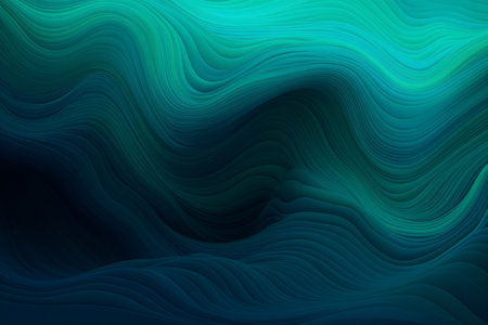 Colorful abstract wavy background with gradient. Created with generative AIの素材