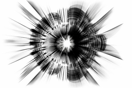 Abstract illustration of a beautiful industrial shape in transparency, isolated over a clean background. Illustration created with generative AIの素材