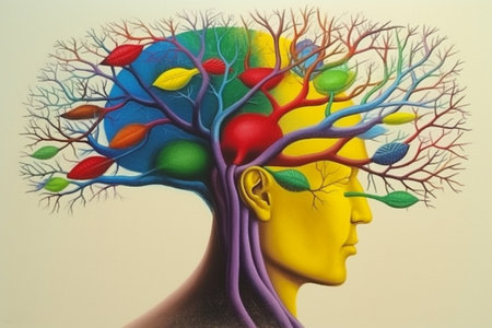 Surreal painting. Conceptual illustration. Illustration created with generative AIの素材