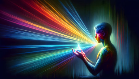 Spectrum of Imagination: Digital Art Expression. Generative AIの素材