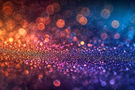Vibrant Bokeh Lights Texture. Generative AIの素材