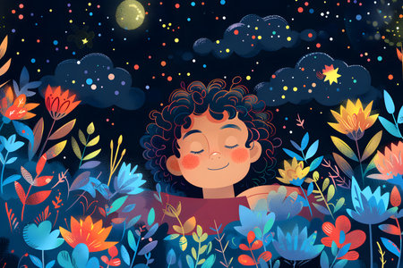 Little Kid With Big Dreams. Illustrationの素材