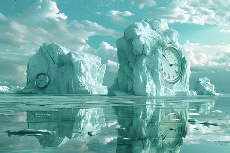 Time Frozen in Arctic Icebergsの素材