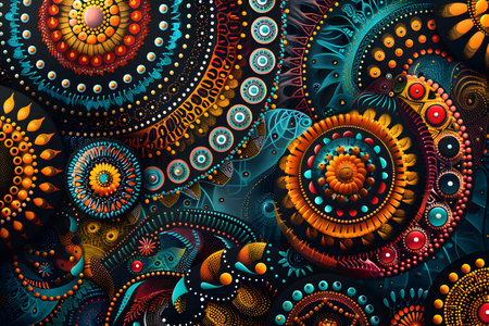 Abstract Ornamental Mandala Artworkの素材