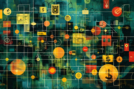 Abstract Conceptual Art of Economic and Financial Systemsの素材