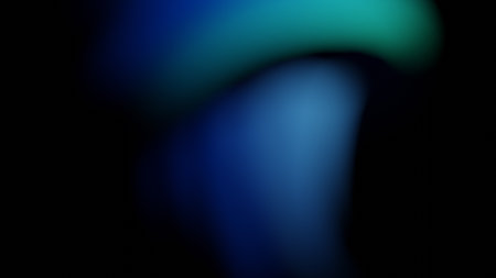 Abstract Blue and Green Gradient Background, Blur Vibrant Colors. Copy Space Backdropの写真素材