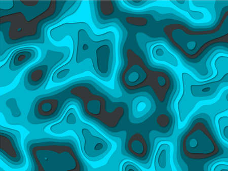 Paper cut shapes. Cover layout design template. Abstract 3d background. Vector illustration.のイラスト素材