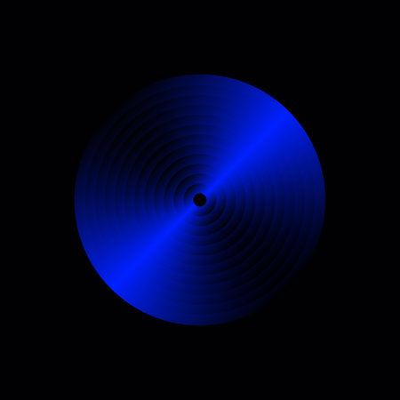Vinyl music record. vintage gramophone disc. Vector illustration.のイラスト素材