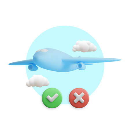 Online plane booking. Airplane concept design. vector illustration.のイラスト素材