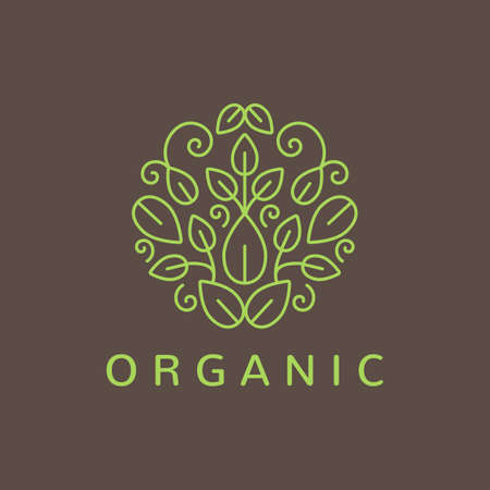 organic logoのイラスト素材