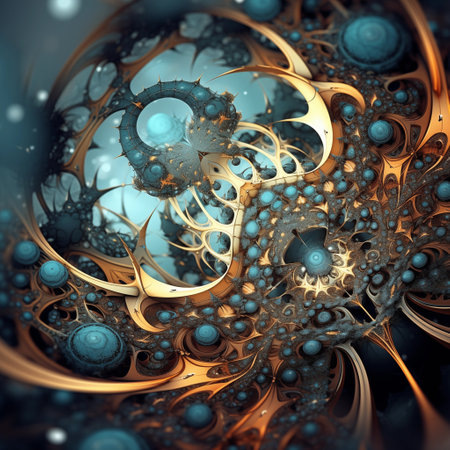abstract fractal. Fractal art background for creative design. Decoration for wallpaper, desktop, poster, cover booklet. Print for clothes, t-shirt. creative illustration for designの素材
