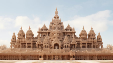 Hindu temple in Khajuraho, Madhya Pradesh, Indiaの素材