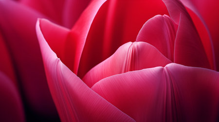 close up of red tulip petals, shallow depth of fieldの素材