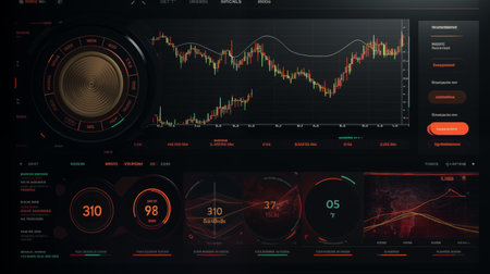 Futuristic HUD user interface. UI UX GUI design. Vector illustrationの素材