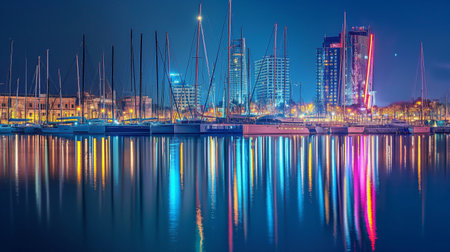 Boats and yachts in the port of Rotterdam, Hollandの素材