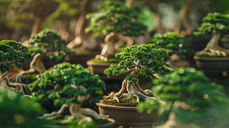 Bonsai tree in the pot. Bonsai tree concept.の素材