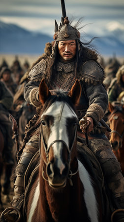 Member of history club Golden Capricorn wears historical costume as he participates in historical reenactment of Kiev Liberation in 1943 in Kiev, Ukraineの素材