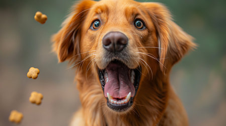 Portrait of a happy dog breed Nova Scotia Duck Tolling Retrieverの素材