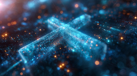 abstract fractal background a computer-generated 2D illustration, textureの素材