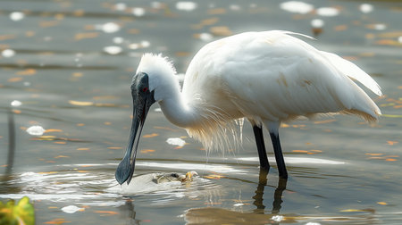Eurasian Spoonbill (Platalea leucorodia)の素材