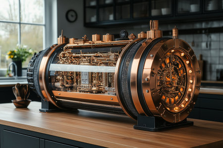 Close-up view of the mechanism of the mechanism of the mechanismの素材