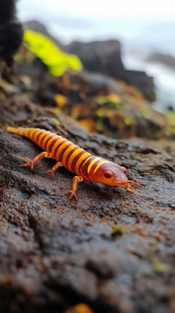 Image of Centipede on the rock. Reptile. Animalの素材
