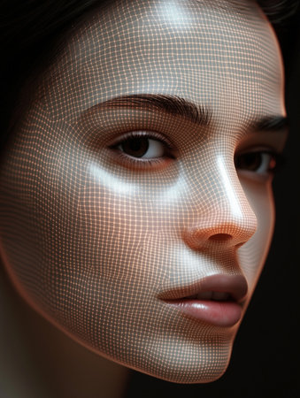 Portrait of a beautiful young woman. 3d rendering, 3d illustration.の素材