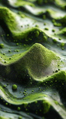 Green slime. Close up of slime. Abstract background with slime.の素材