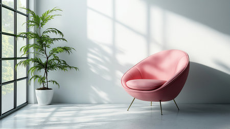 modern bright interiors 3D rendering illustration  - computer generated imageの素材