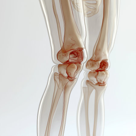 Human skeleton anatomy - visible bones. 3D illustration. Medical concept.の素材