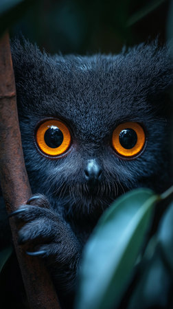 Portrait of a Ring-tailed Lemur (Eulemur catta)の素材