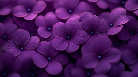 Purple hydrangea flowers. Floral abstract background.の素材