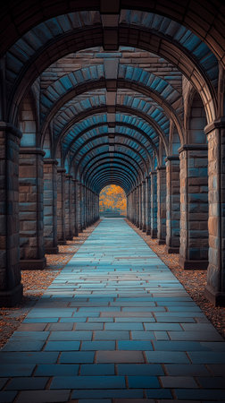 Archway in the city of Edinburgh, Scotland, United Kingdom.の素材