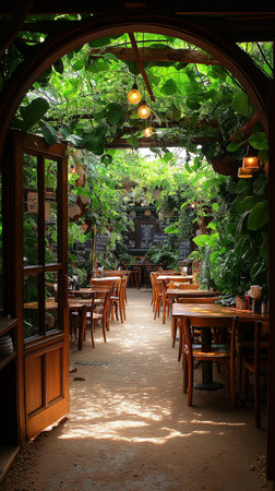 Restaurant in the jungle, Chiang Mai, Thailand.の素材