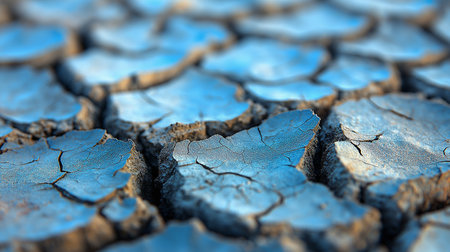 Dry cracked earth background, global warming, climate change concept.の素材