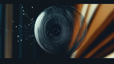 3d rendering of abstract technology digital background. High tech concept.の素材