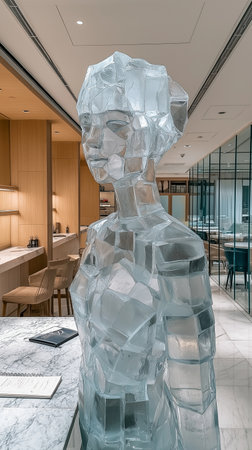 Piece of art at Expo, universal exposition on the theme of food in Milanの素材