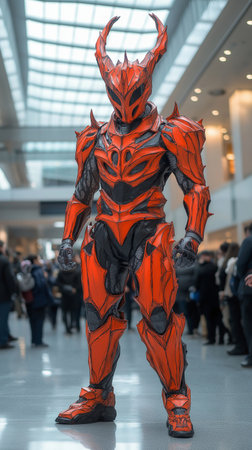 Cosplayer at Expo, universal exposition on the theme of food in Milan.の素材