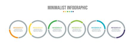 Business data visualization. Process chart. Abstract elements of graph, diagram with steps, options, parts or processes. Vector business template for presentation. Creative concept for infographic.のイラスト素材
