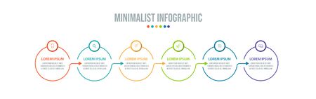 Business data visualization. Process chart. Abstract elements of graph, diagram with steps, options, parts or processes. Vector business template for presentation. Creative concept for infographic.のイラスト素材