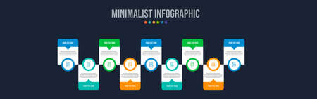 Business data visualization. Process chart. Abstract elements of graph, diagram with steps, options, parts or processes. Vector business template for presentation. Creative concept for infographic.のイラスト素材
