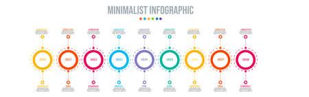 Business data visualization. Process chart. Abstract elements of graph, diagram with steps, options, parts or processes. Vector business template for presentation. Creative concept for infographic.のイラスト素材