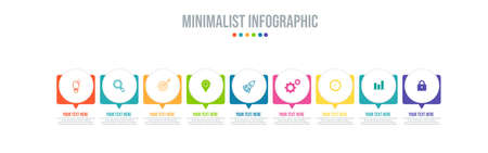 Business data visualization. Process chart. Abstract elements of graph, diagram with steps, options, parts or processes. Vector business template for presentation. Creative concept for infographic.のイラスト素材