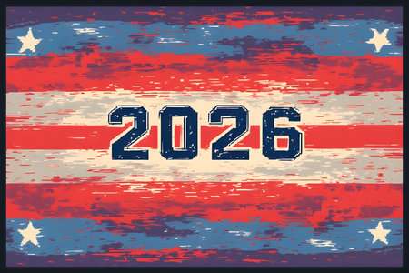 the American flag background. Vector illustration.の素材